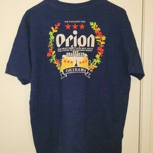NWT Okinawa Orion Draft Beer Blue T-shirt XXL Made in Japan